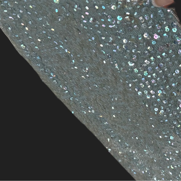 Vintage 1960’s blue sequin/beaded shell top - Picture 10 of 11